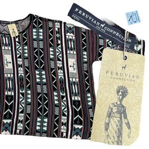Peruvian Connection Sakalava Sweater Top NWT Sz XXL